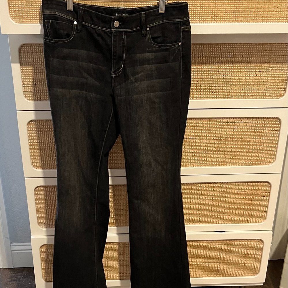 White House Black Market Black Boot Cut Jeans